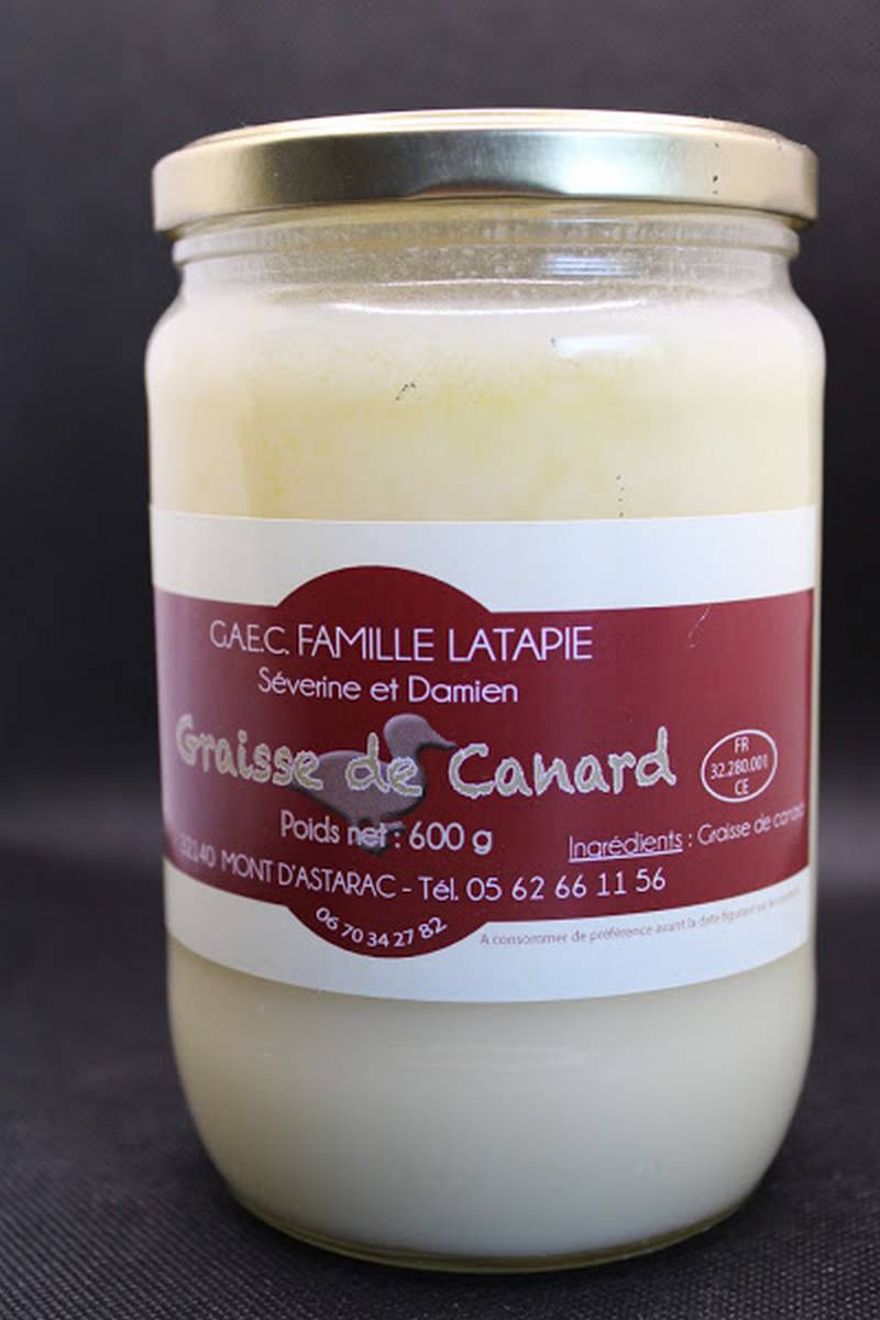 Graisse de canard – 600g  Famille Latapie , Séverine et Damien